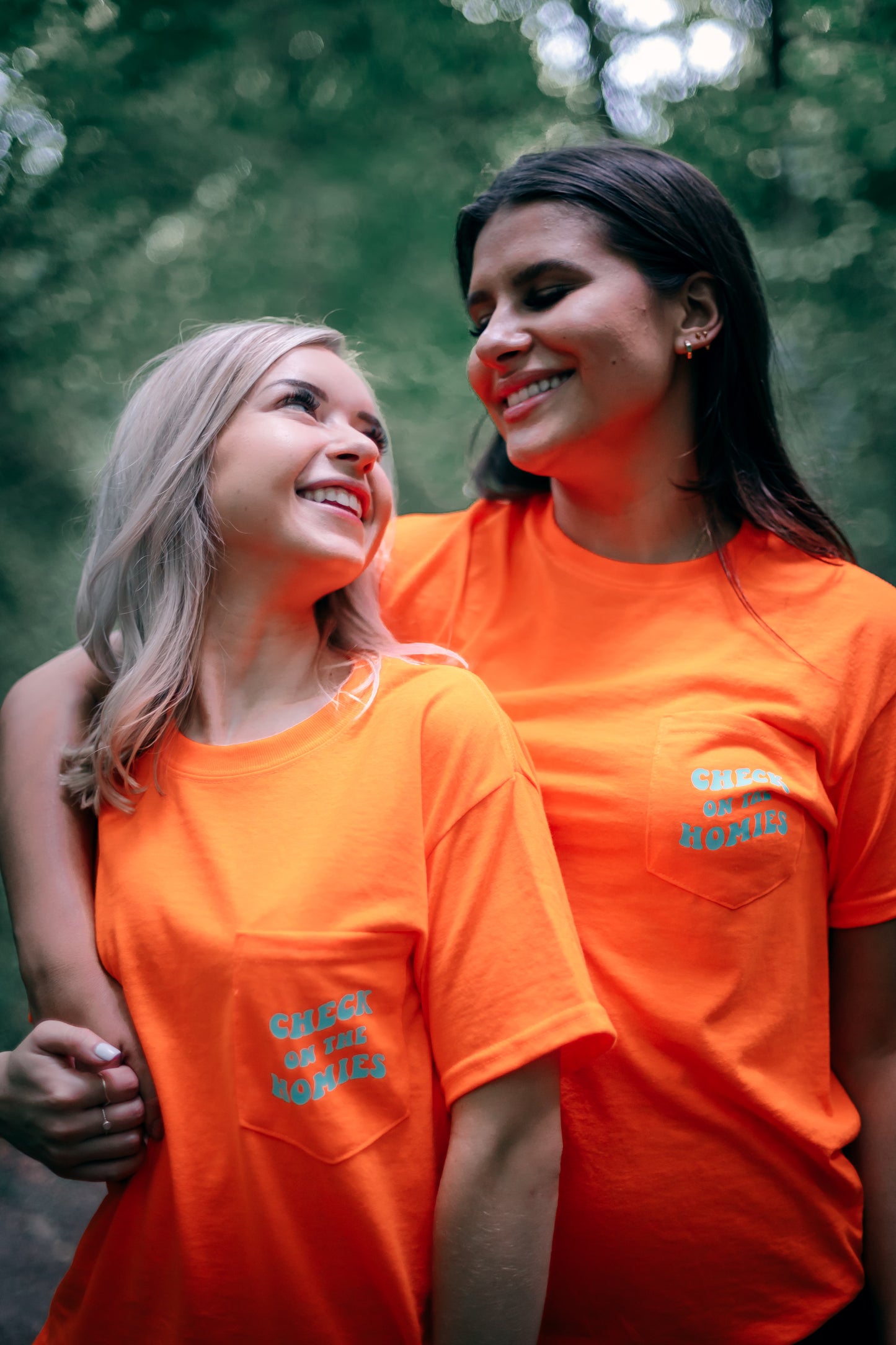 The "Sylwia" Neon Orange Pocket T-Shirt
