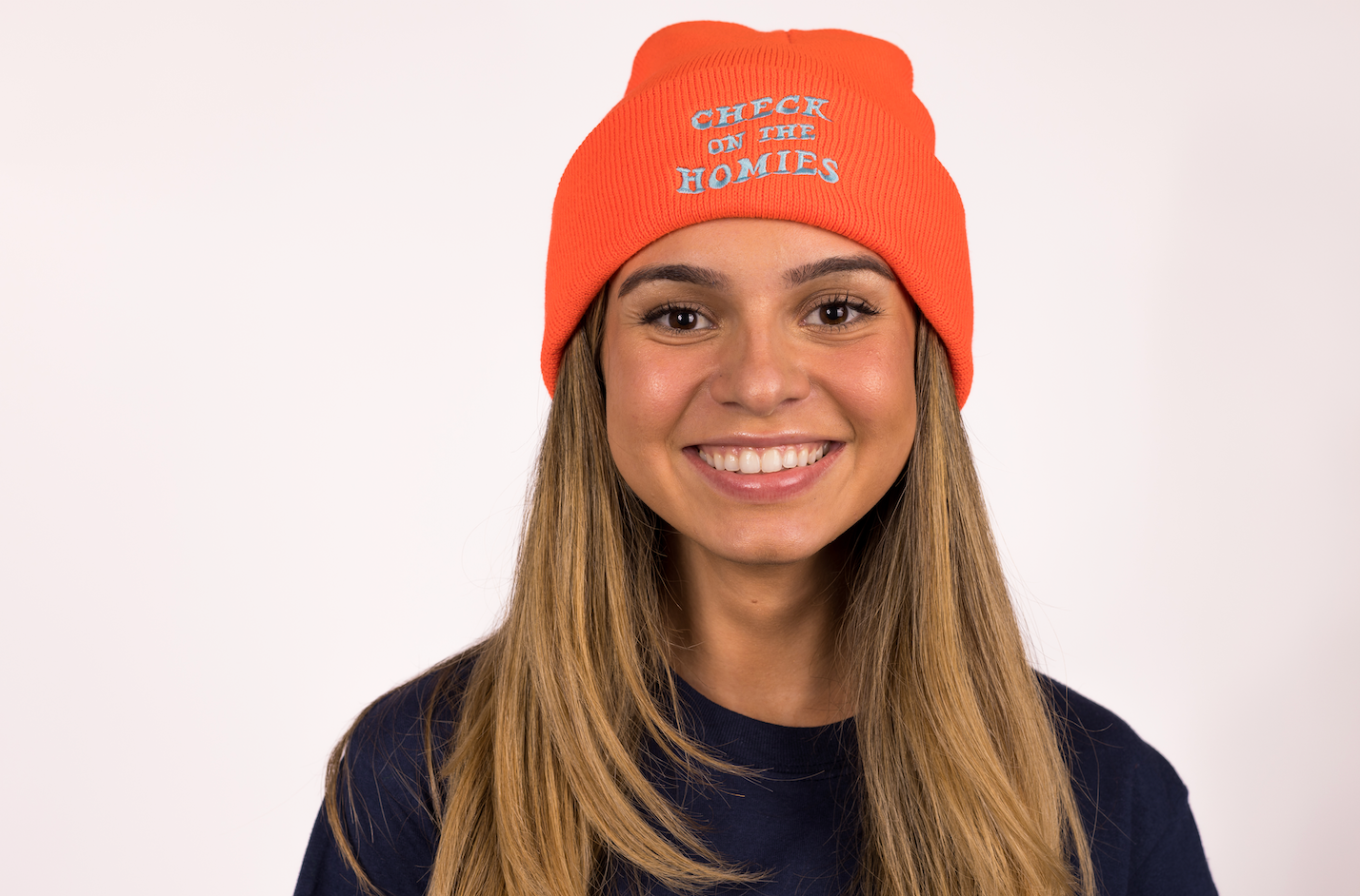 The "Sylwia" Neon Orange Beanie